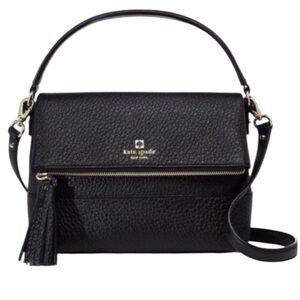 NWOT Kate Spade Black Leather Southport Avenue Mini Carmen Bag